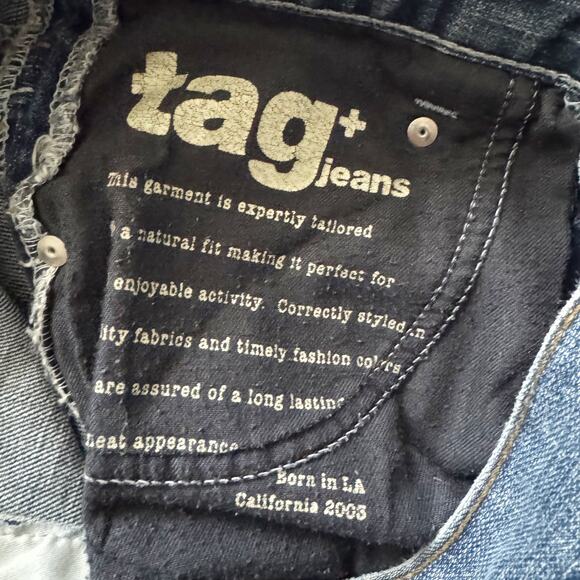 Tag Vintage Low Rise Straight Jeans Women's sz. 25 0 Blue Y2K 90s Retro - Picture 6 of 16